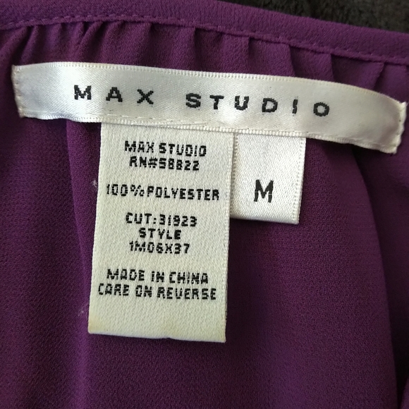 Max Studio M layered sheer blouse - Picture 6 of 6